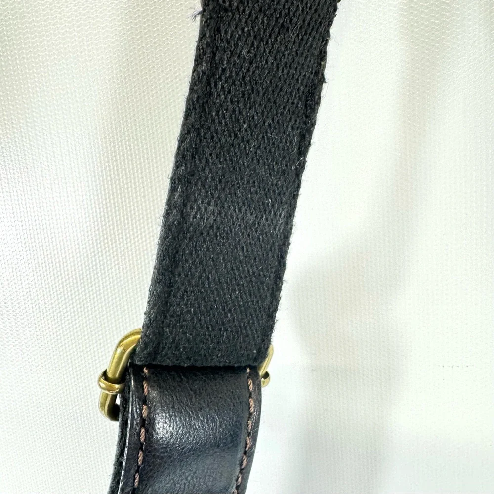 Fossil Shoulder Bag Sasha Black Pebbled Leather Crossbody Bag